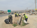 پاکسازی ورودی‌های شهر دماوند به‌مناسبت هفته زمین پاک